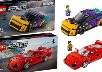Lego dévoile les prochains Speed Champions : Ferrari F40 et NASCAR Camaro