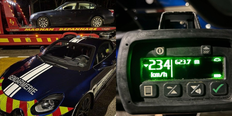 Sa BMW de 660 000 km fonce à 234 km/h, elle ne peut rien face à l’Alpine de la Gendarmerie