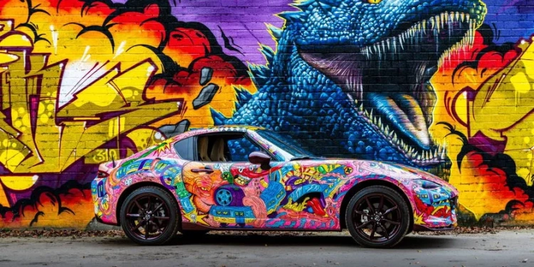 Une Mazda MX-5 RF transformée en oeuvre d’art